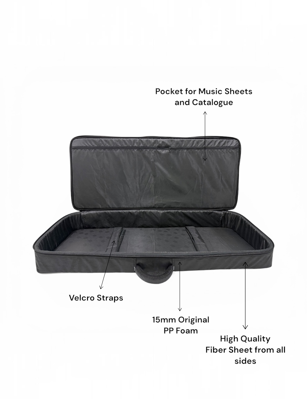 Olive OL-KB500 Padded Keyboard Bag for 61-Key Keyboards