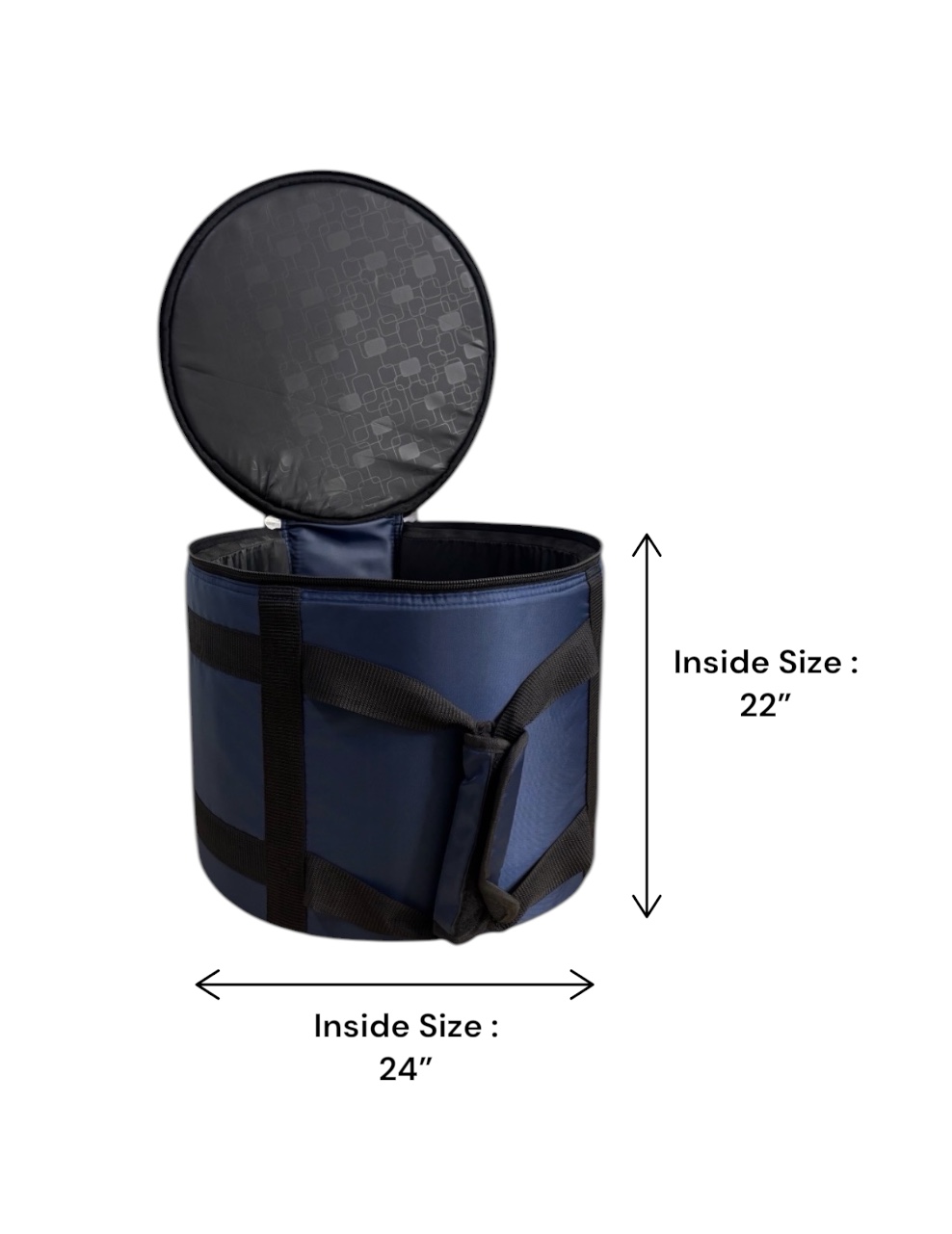 Olive OL-PRO DRUM Professional Acoustic Drum Kit Bag, 15mm Padding with 1mm Fiber Sheet, Hardware bag with wheels, 24