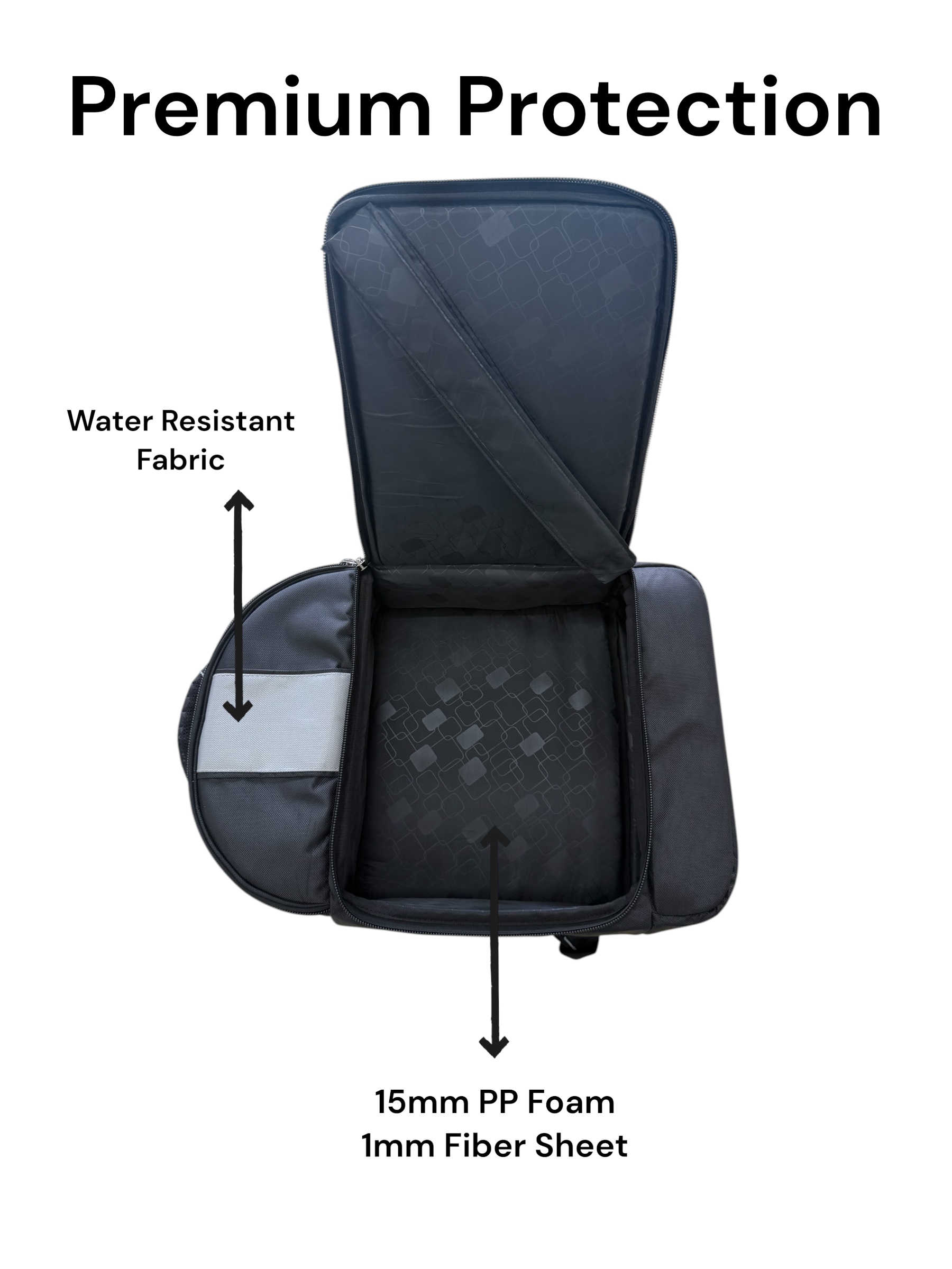 Olive OL-MULTIPAD12 Sampler Pad Case for DTX-Multi 12, SPD SX, Multi Pockets, Shoulder Straps, 15mm foam padding