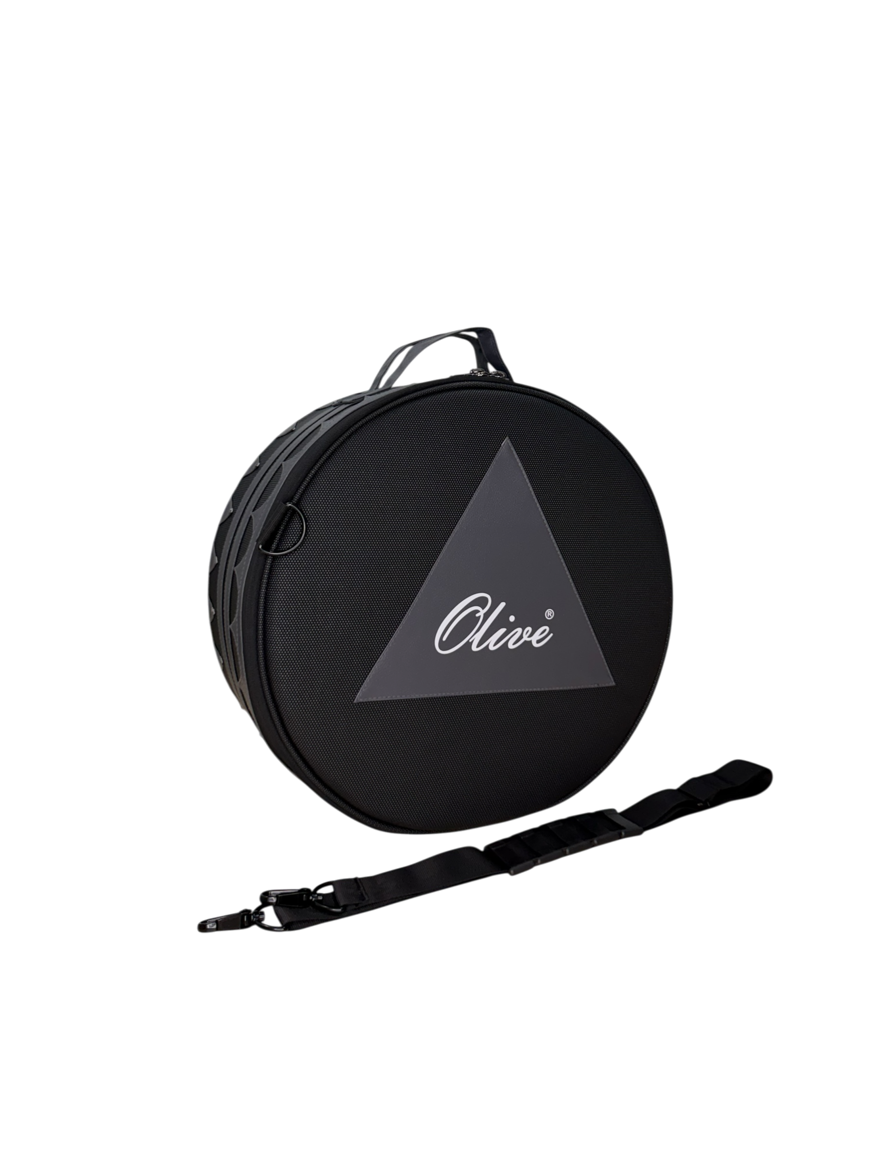 Olive OL-PRO SNARE Professional Snare Drum Bag, Vegan Leather Material, Hanging Strap, 15mm foam padding with 1mm fiber sheet, for 16.5