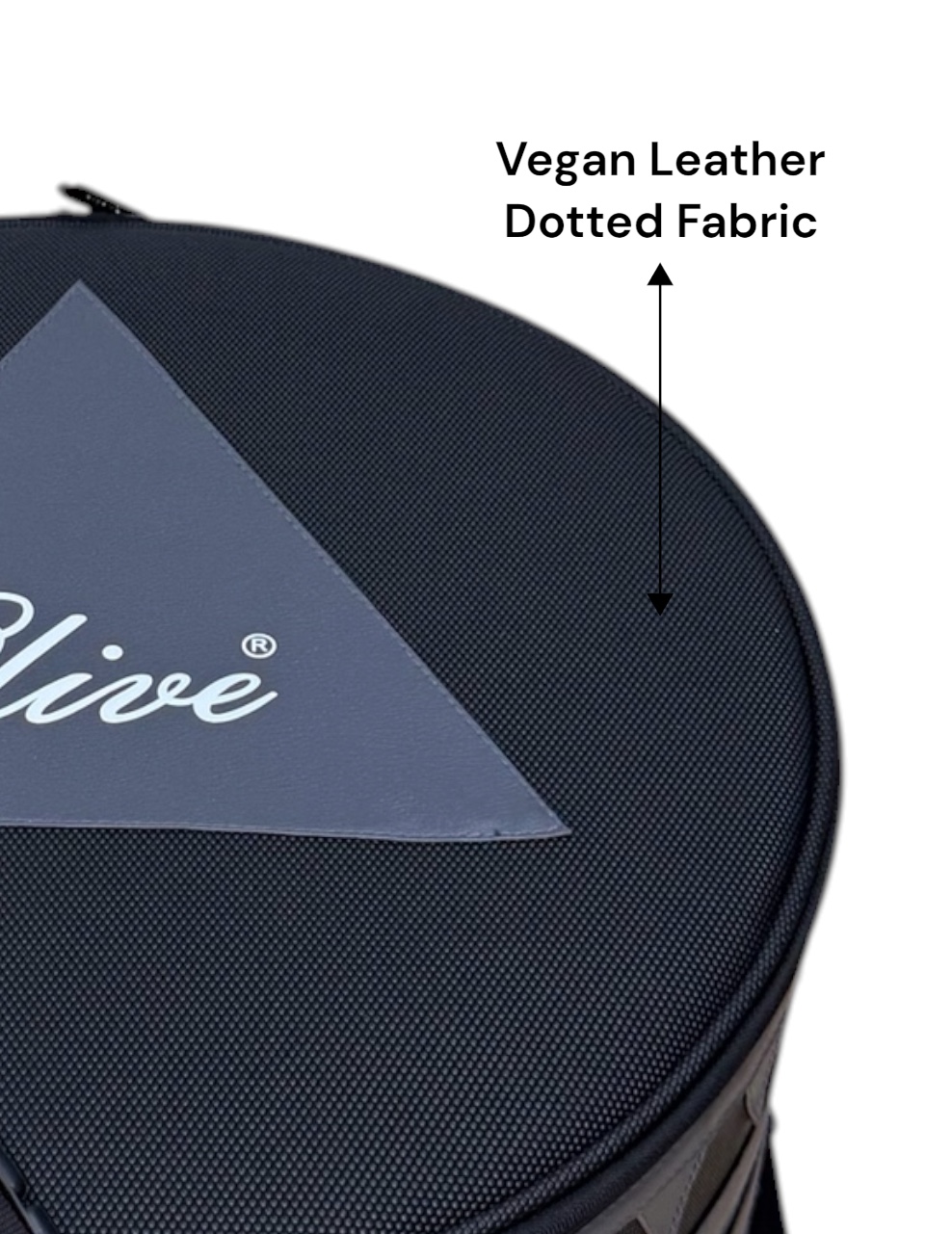 Olive OL-PRO SNARE Professional Snare Drum Bag, Vegan Leather Material, Hanging Strap, 15mm foam padding with 1mm fiber sheet, for 16.5