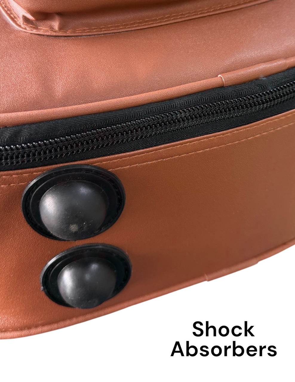 Olive OL-R600 Padded Acoustic Guitar Gig Bag, Vegan Leather, 15mm foam padding, Dual Pocket, Shoulder Straps, Velvet Fabric Inside