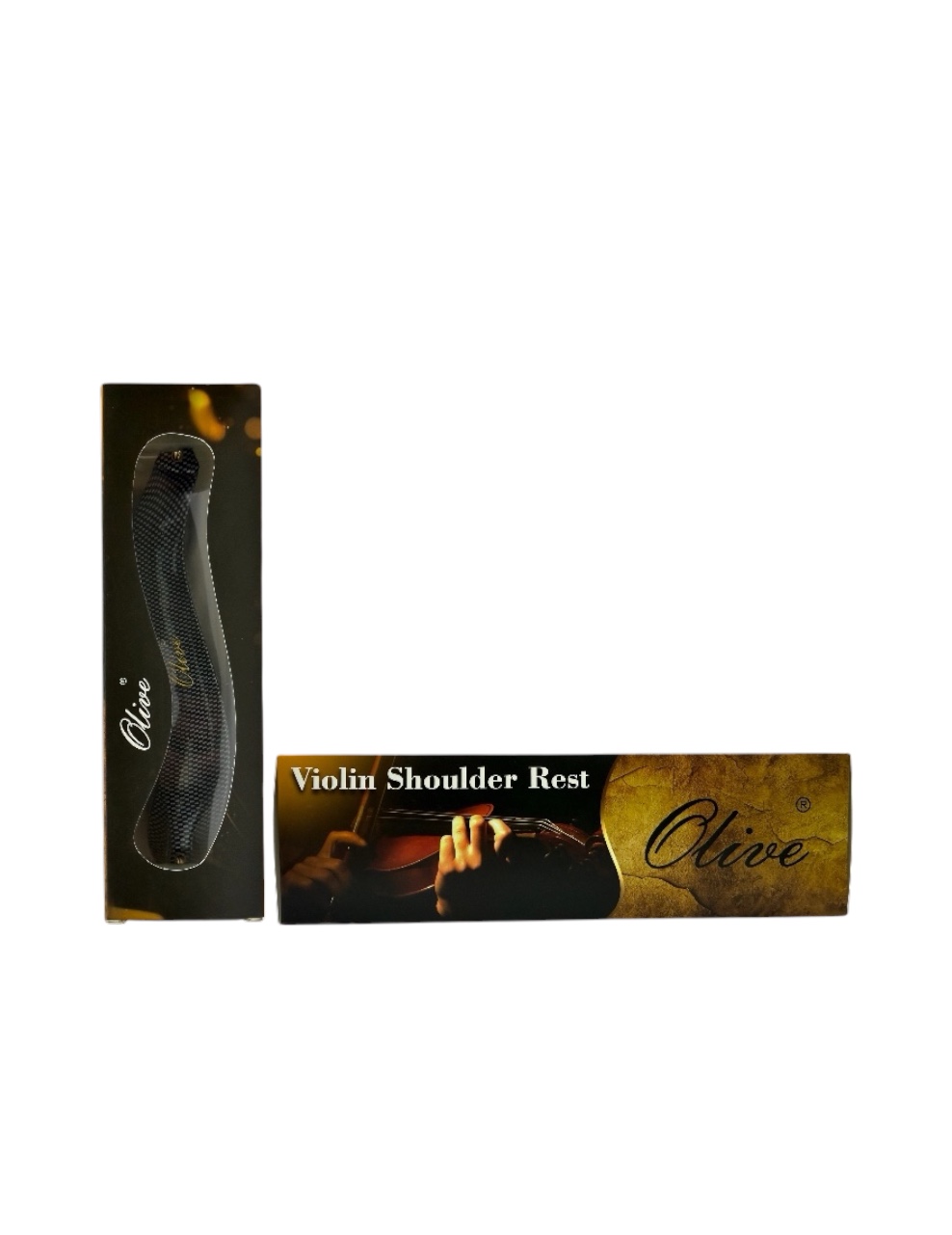 Olive OL-VSR-GF Violin Shoulder Rest full size for Intermediate and Professional Violinist, Glass Fiber Body, Cleaning Cloth, Comfortable foam