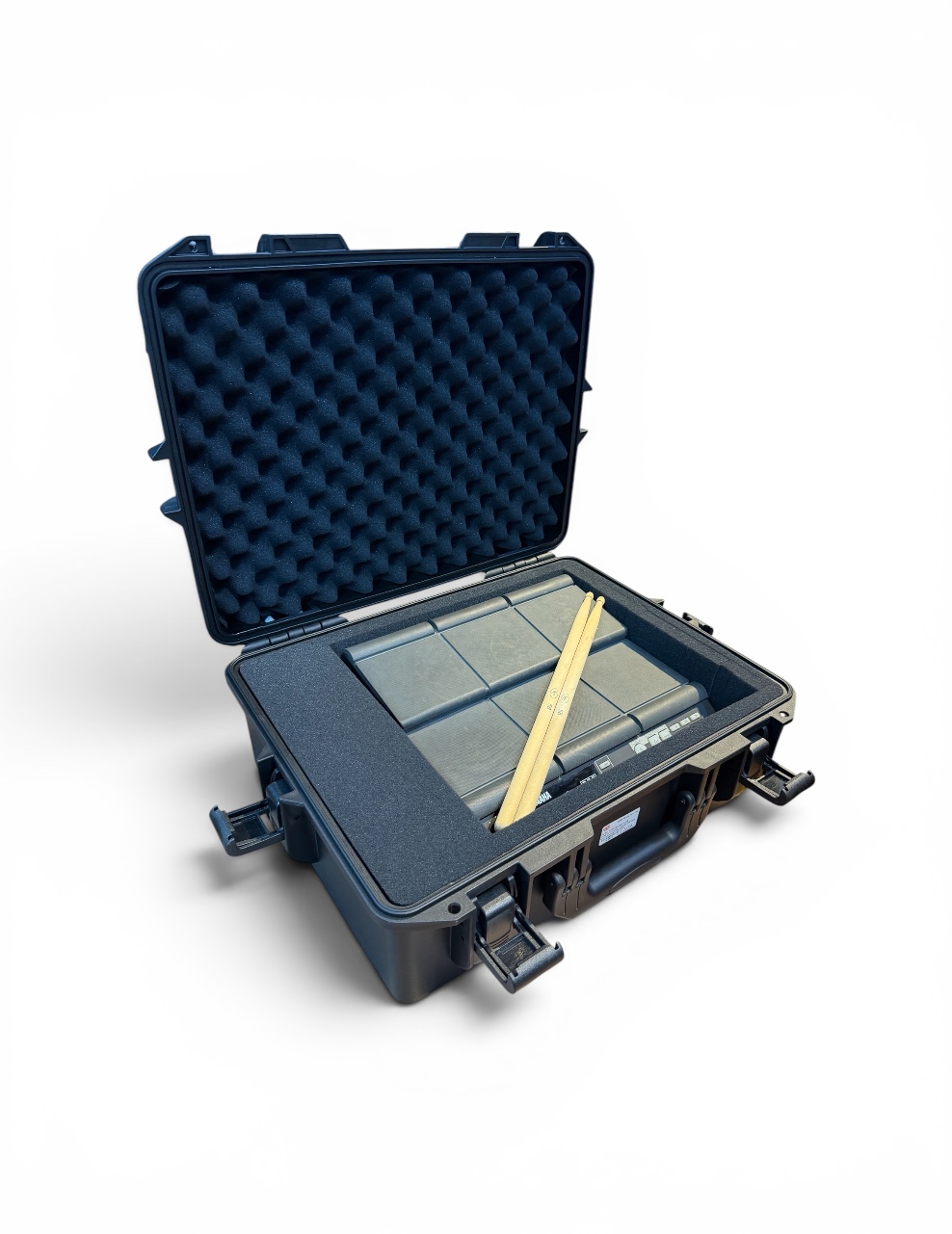 Olive IM-UC6002A Injection Molded Hard case for Sampler Pad, Adjustable foam, flight case