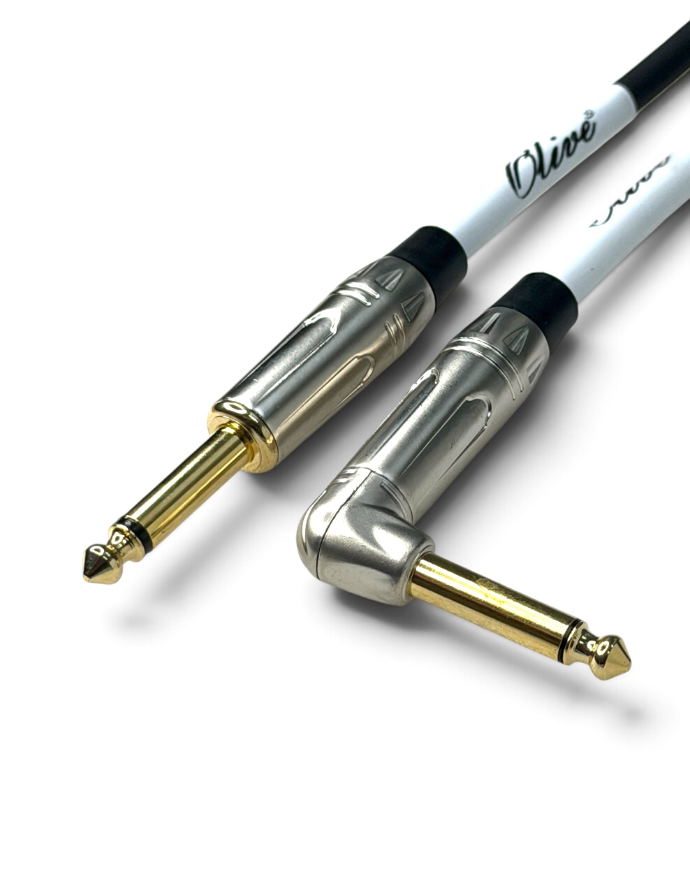 Olive Guitar Cable 3m Black Right Angled Jack, OL-IC-BK03