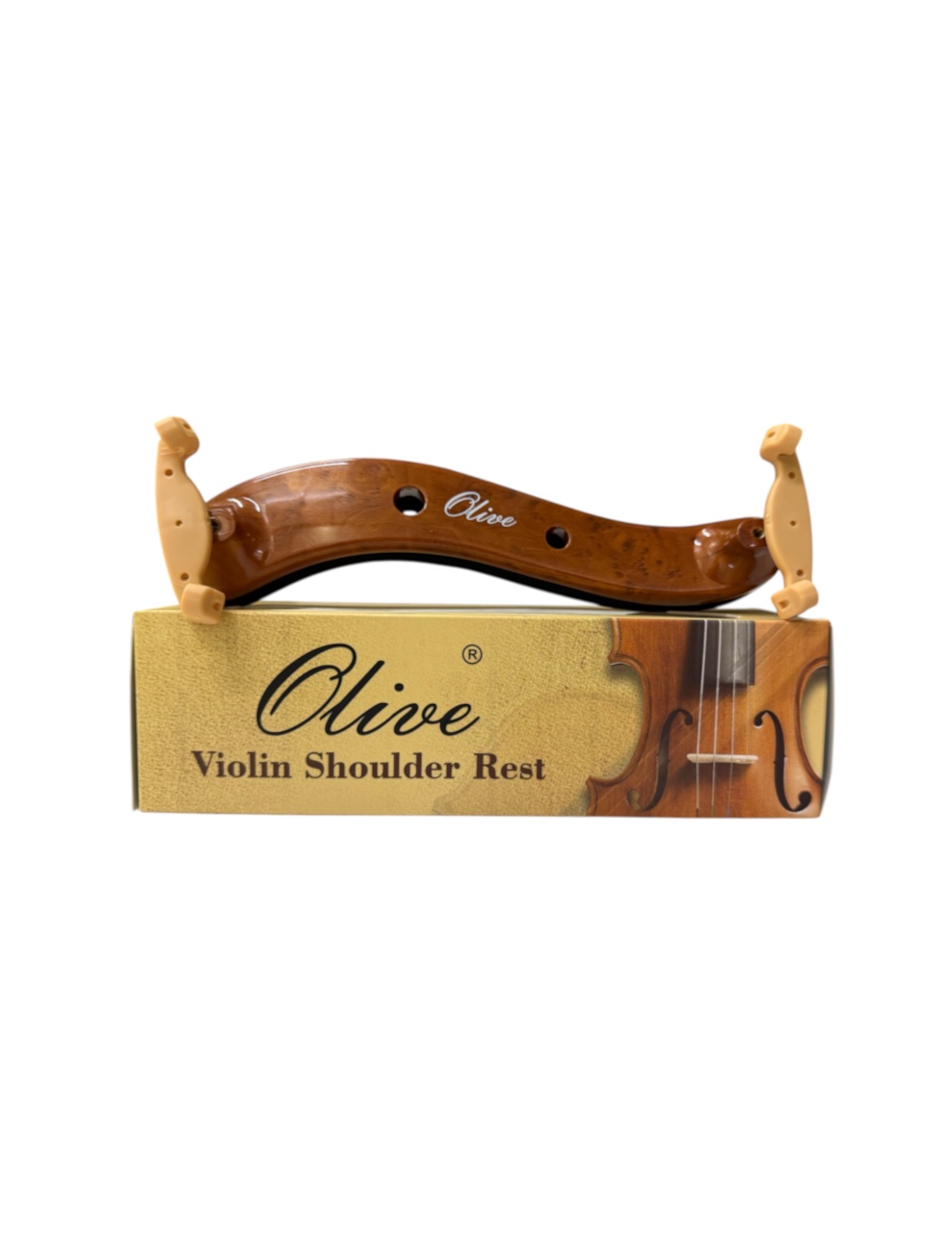 Olive OL-VSR-06 Fiber Body Violin Shoulder Rest Brown