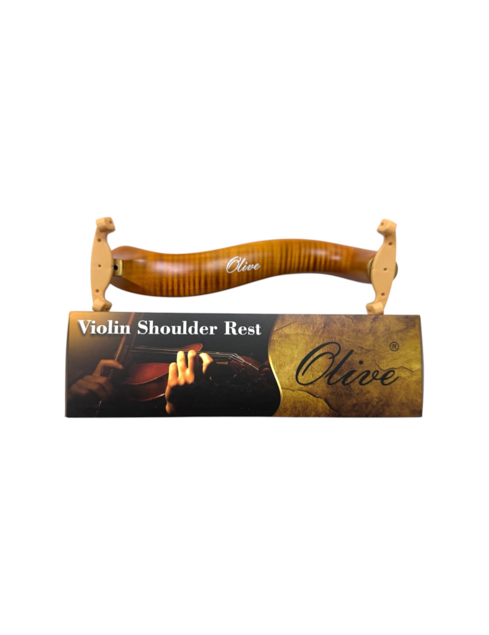 Olive OL-VSR-10 Wooden Body Violin Shoulder Rest | Matte Finish