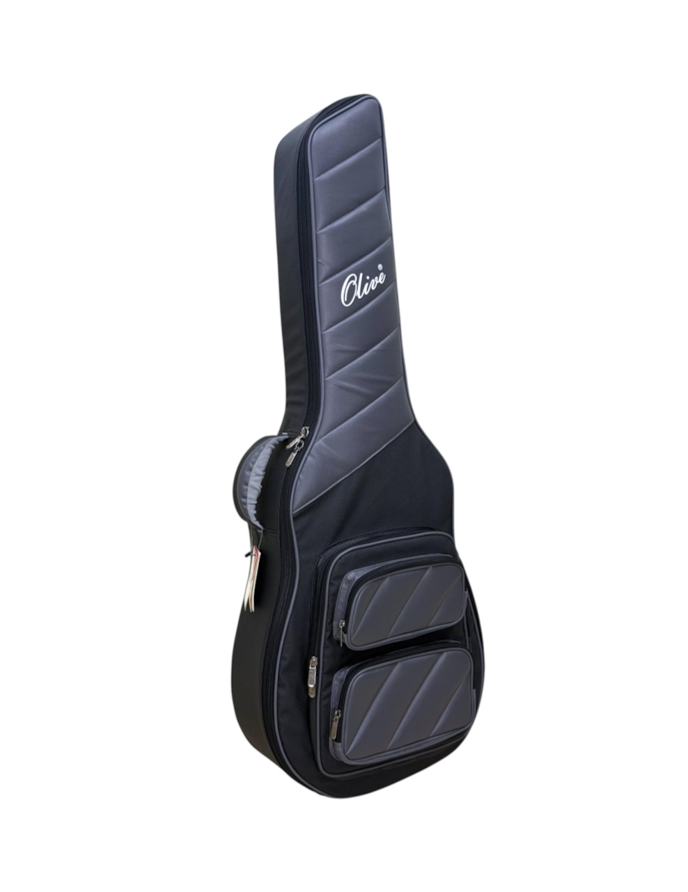 Olive OL-PRO ACOUSTIC Professional Acoustic Guitar Gig Bag, 15mm foam padding, Extra 35mm Base Padding, Shockproof, Dual Pocket