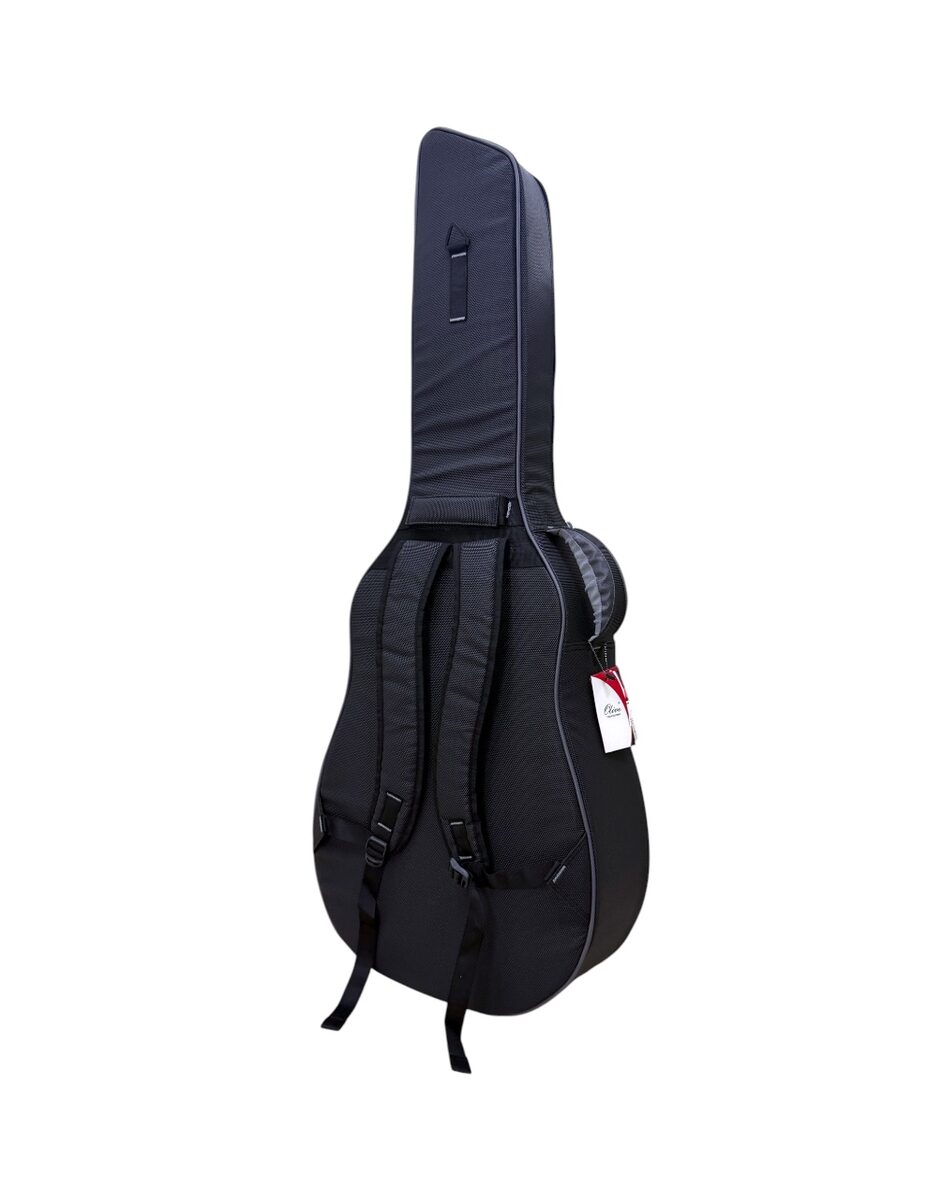 Olive OL-PRO ACOUSTIC Professional Acoustic Guitar Gig Bag, 15mm foam padding, Extra 35mm Base Padding, Shockproof, Dual Pocket